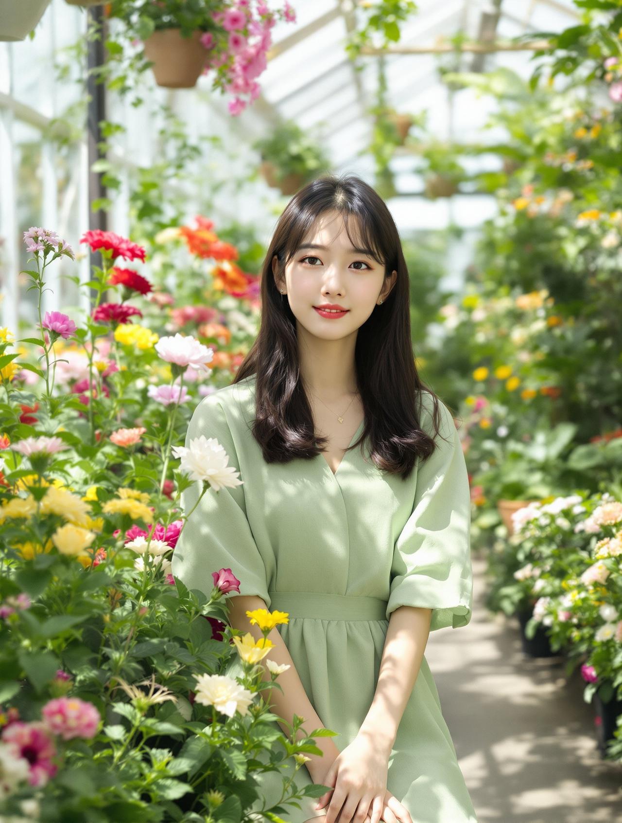 福利姬写真纯欲写真作品《花房姑娘》高清大图